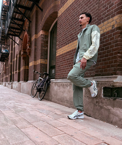 Minted Cream Mosaic Track Pants