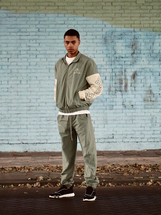 Minted Cream Mosaic Track Jacket