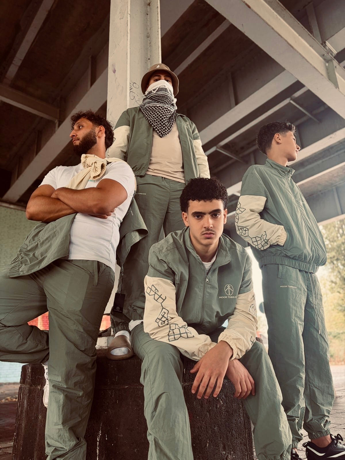 Minted Cream Mosaic Tracksuit