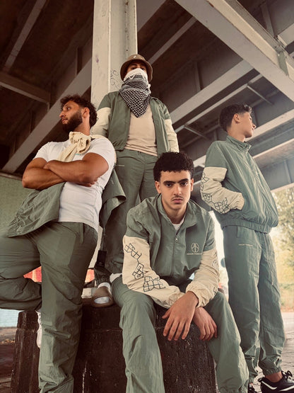 Minted Cream Mosaic Tracksuit