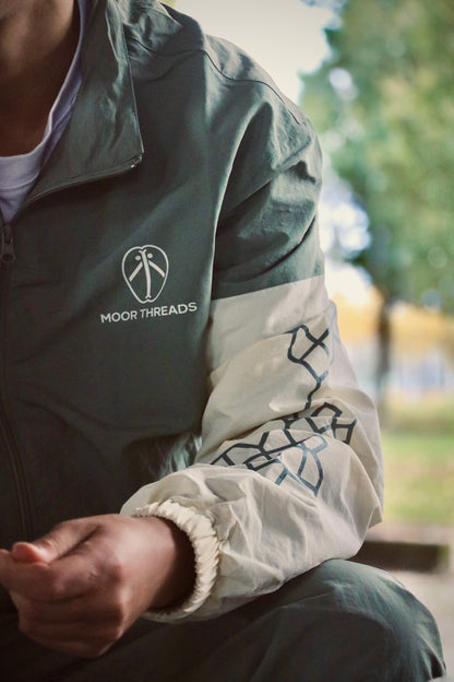 Minted Cream Mosaic Track Jacket