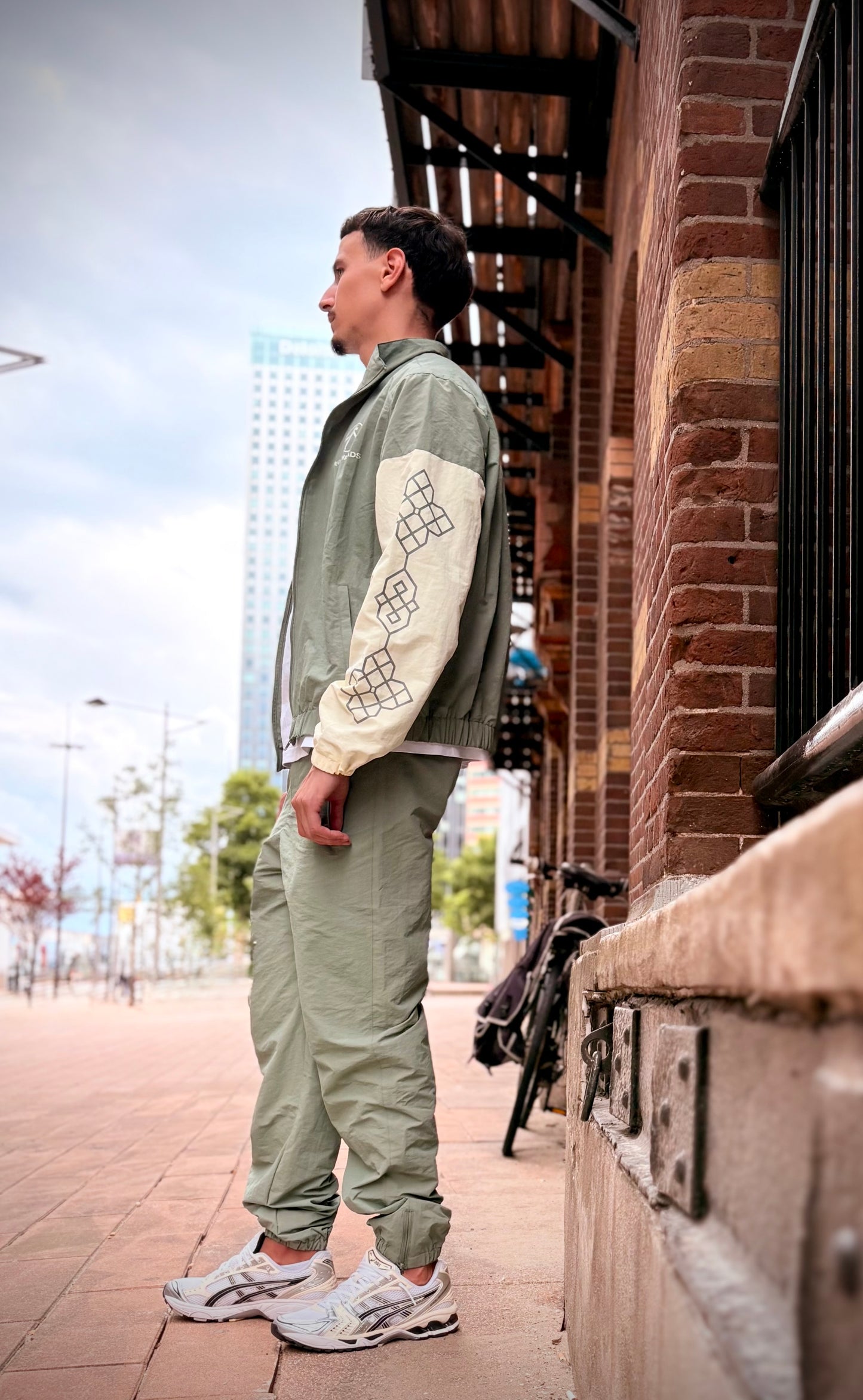 Minted Cream Mosaic Tracksuit